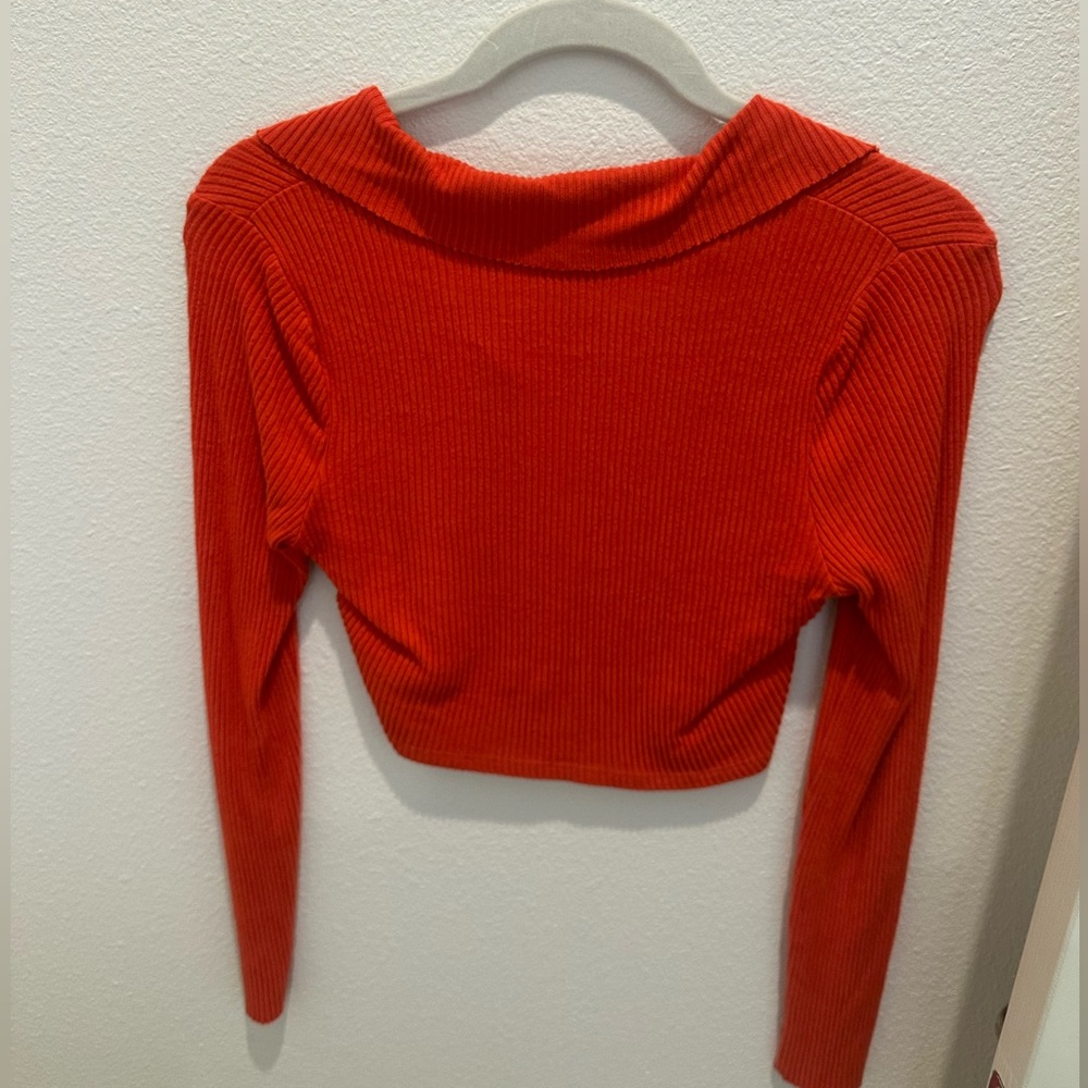 The Range Cropped Buttondown Turtleneck - image 4